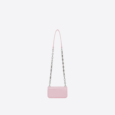 BALENCIAGA Women's Gossip Xs Bag With Chain in Pink outlook