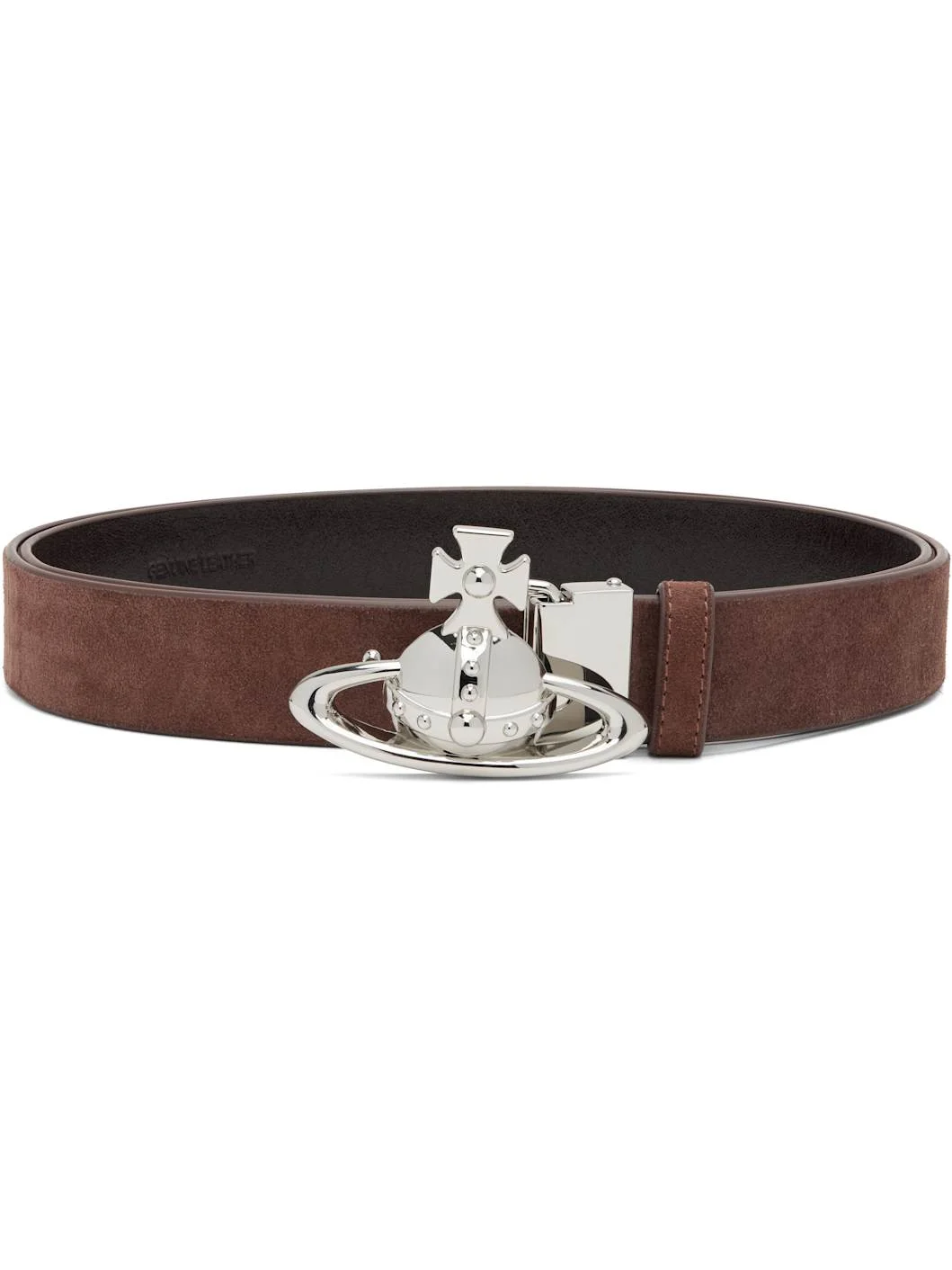 Brown Orb Buckle Belt - 1