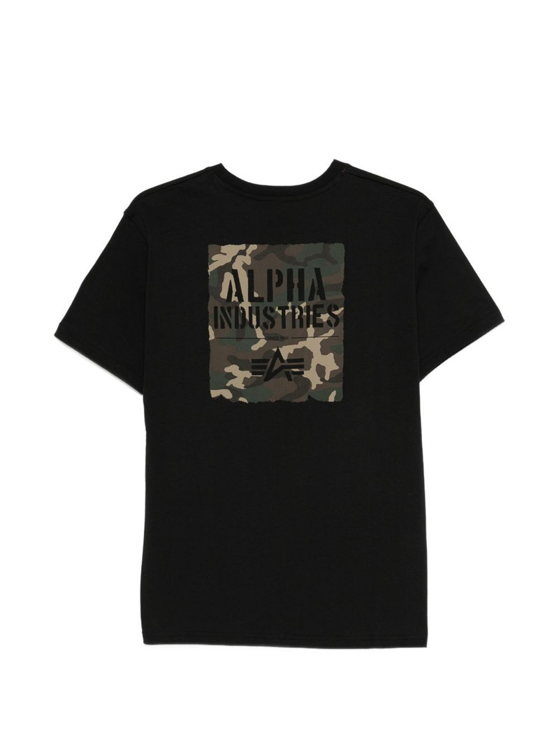 ALPHA INDUSTRIES logo-print T-shirt outlook