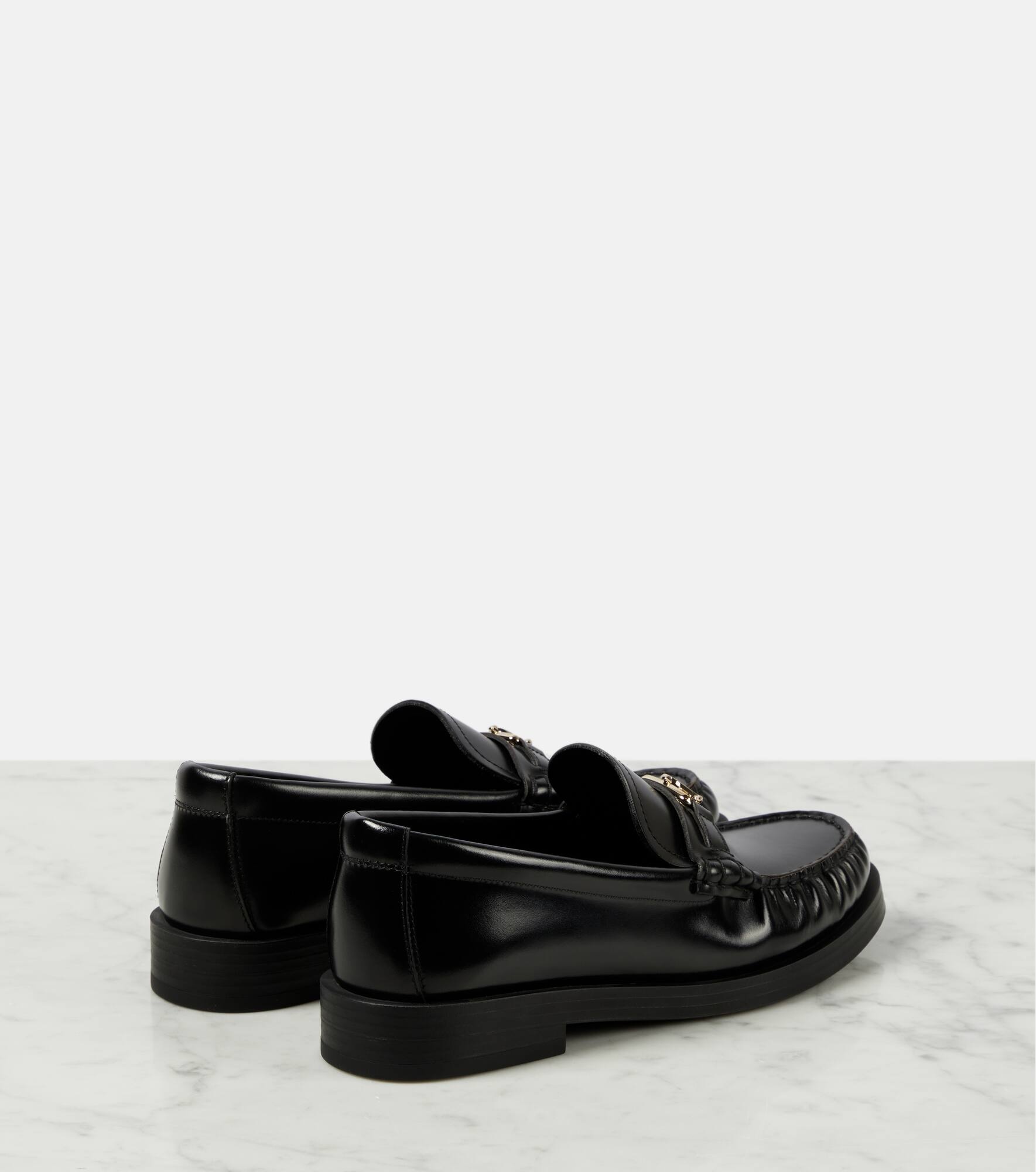 Addie logo leather loafers - 3