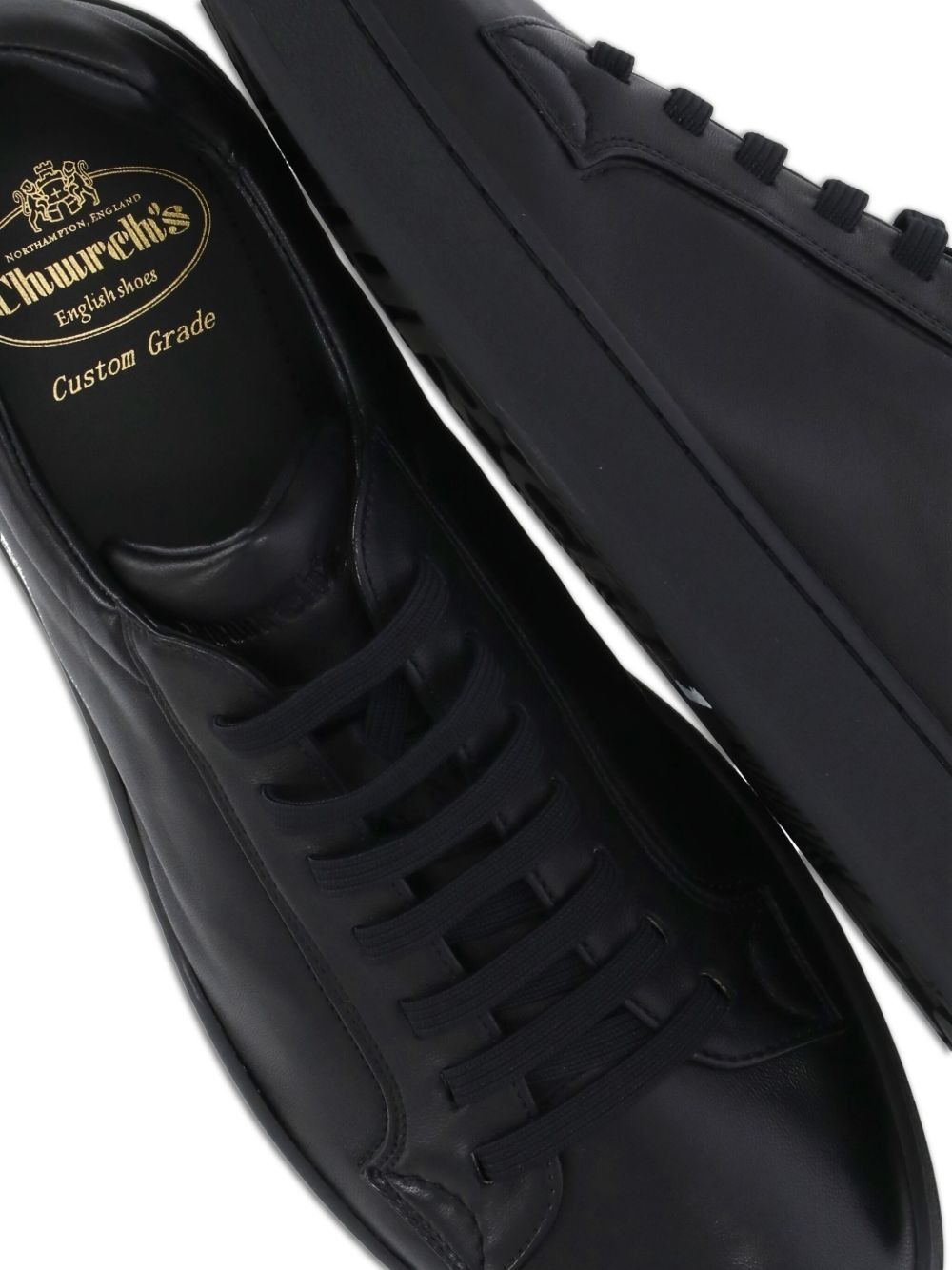 textured-sole lace-up sneakers - 3