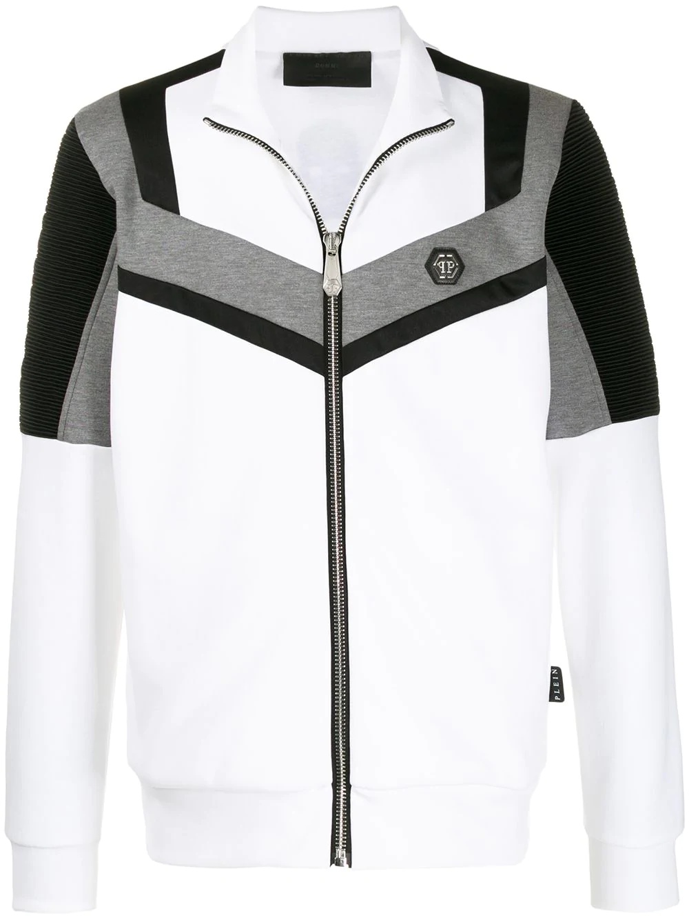 colour-block track jacket - 1