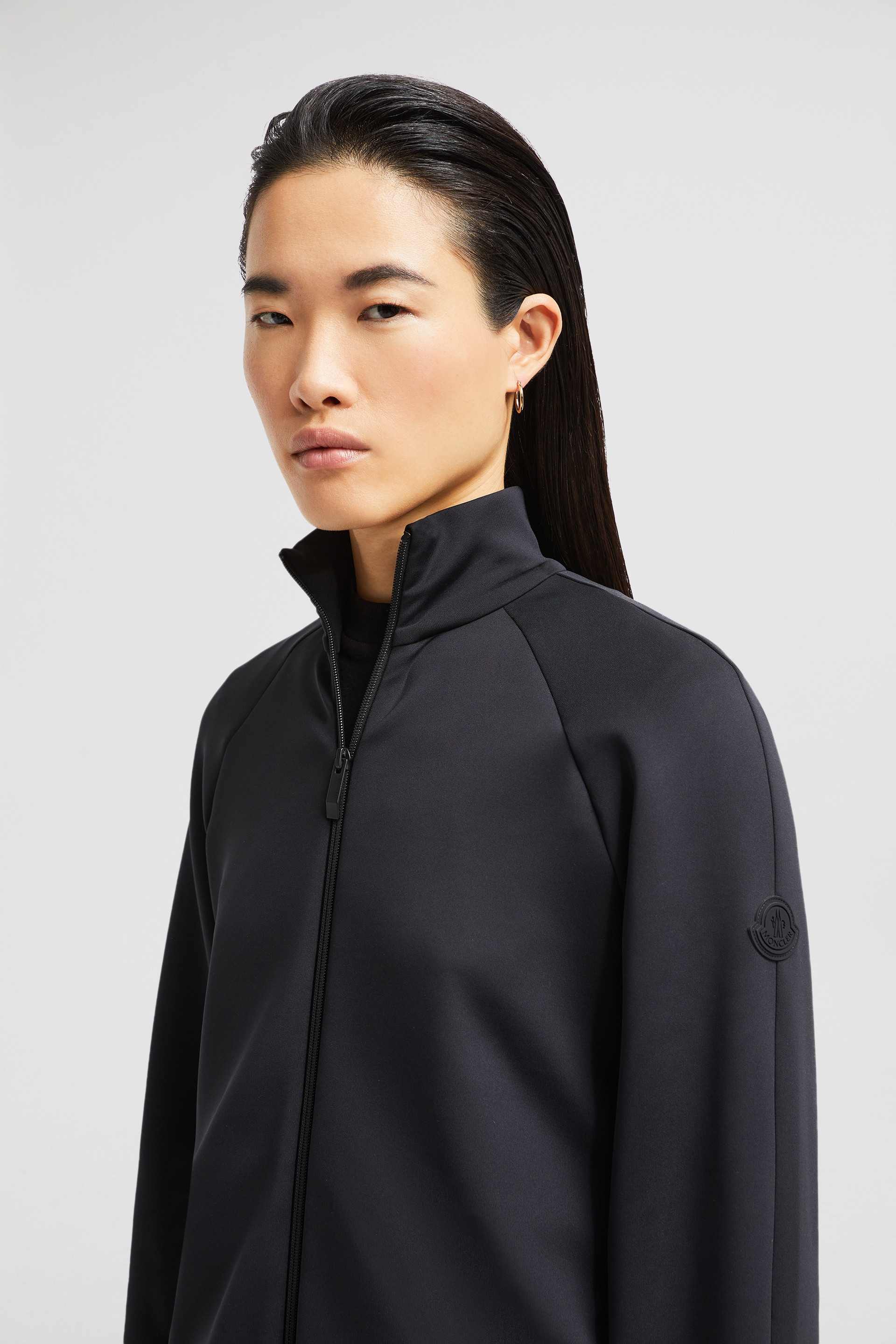 Neoprene Zip-Up Sweatshirt - 4