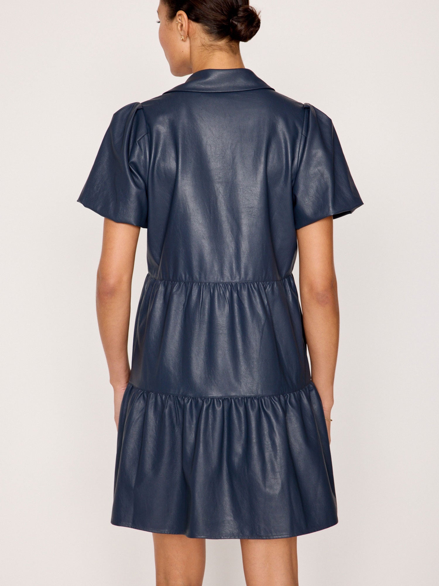 The Havana Vegan Leather Mini Dress - 6