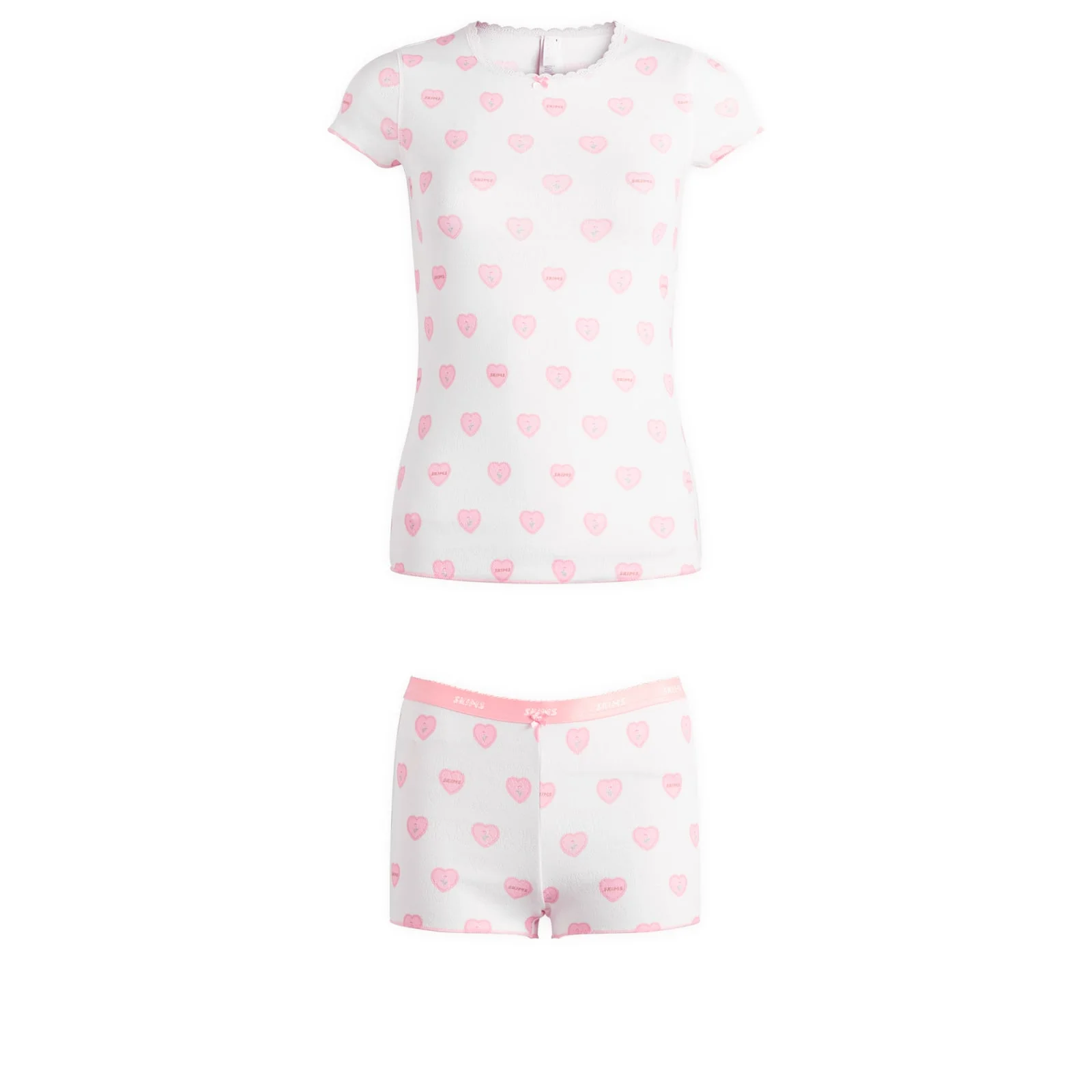 SKIMS Pointelle Baby T-Shirt & Short Set - 1