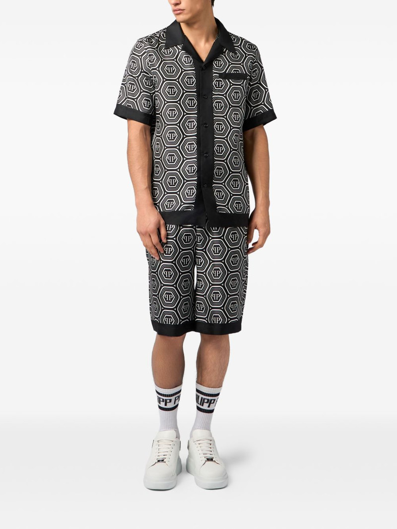 PHILIPP PLEIN monogram short-sleeve shirt outlook