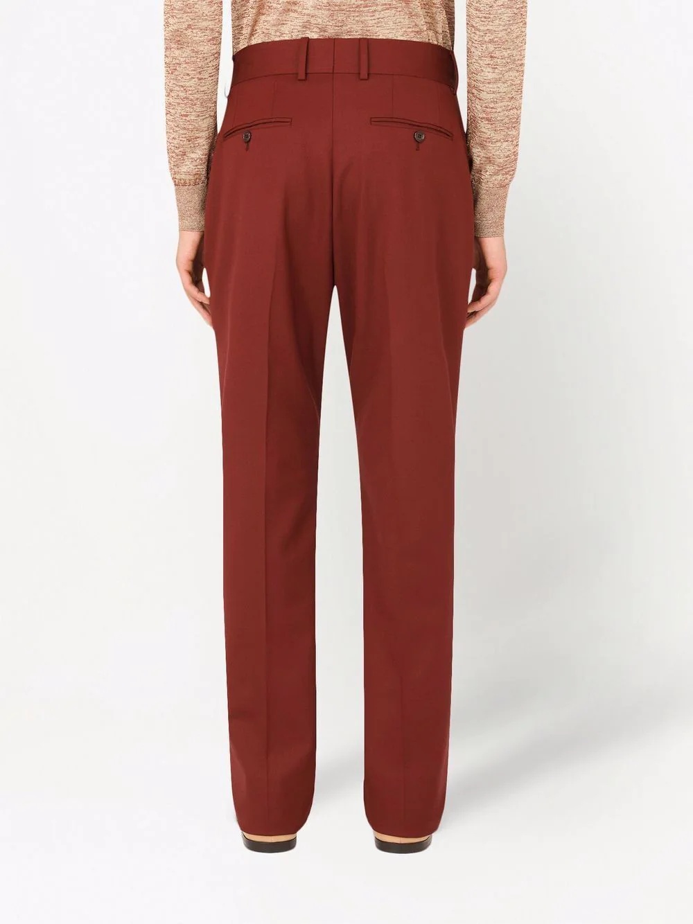 slim-cut stretch-wool trousers - 4