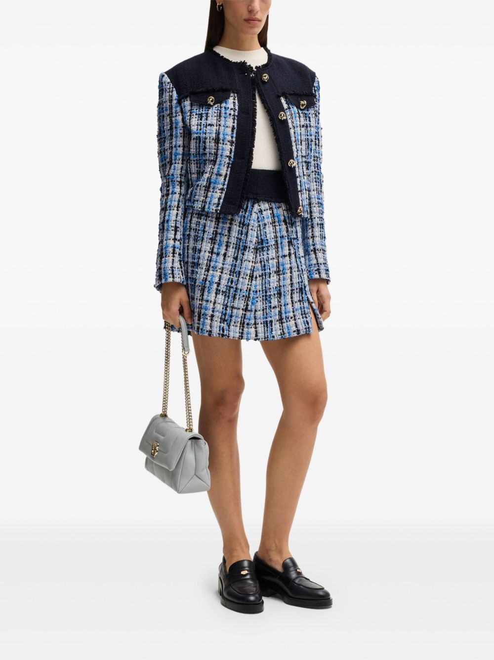 tweed mini skirt - 2