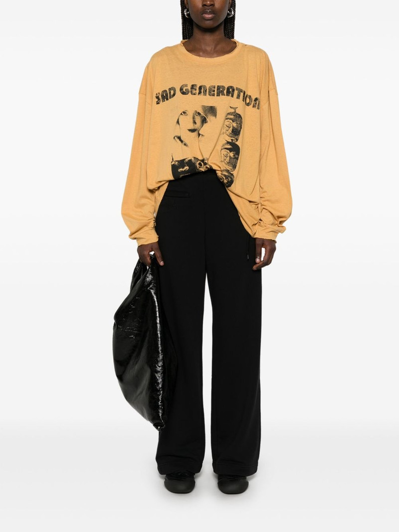 MM6 Maison Margiela logo-embroidered track pants outlook