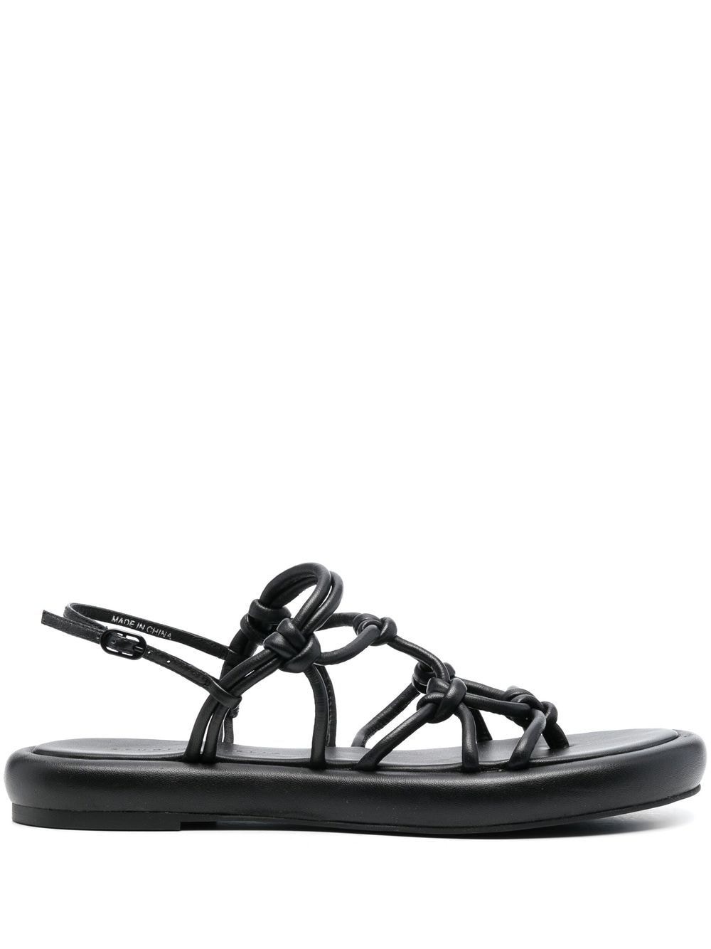 strappy leather sandals - 1