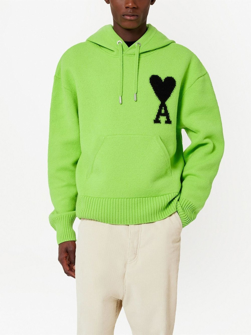 embroidered-logo drawstring hoodie 4