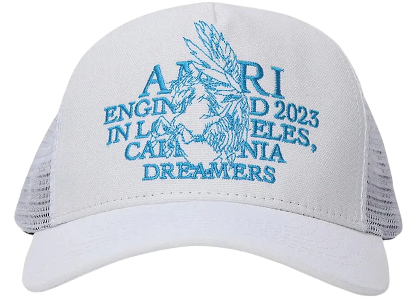 AMIRI Pegasus Trucker Hat White - 1