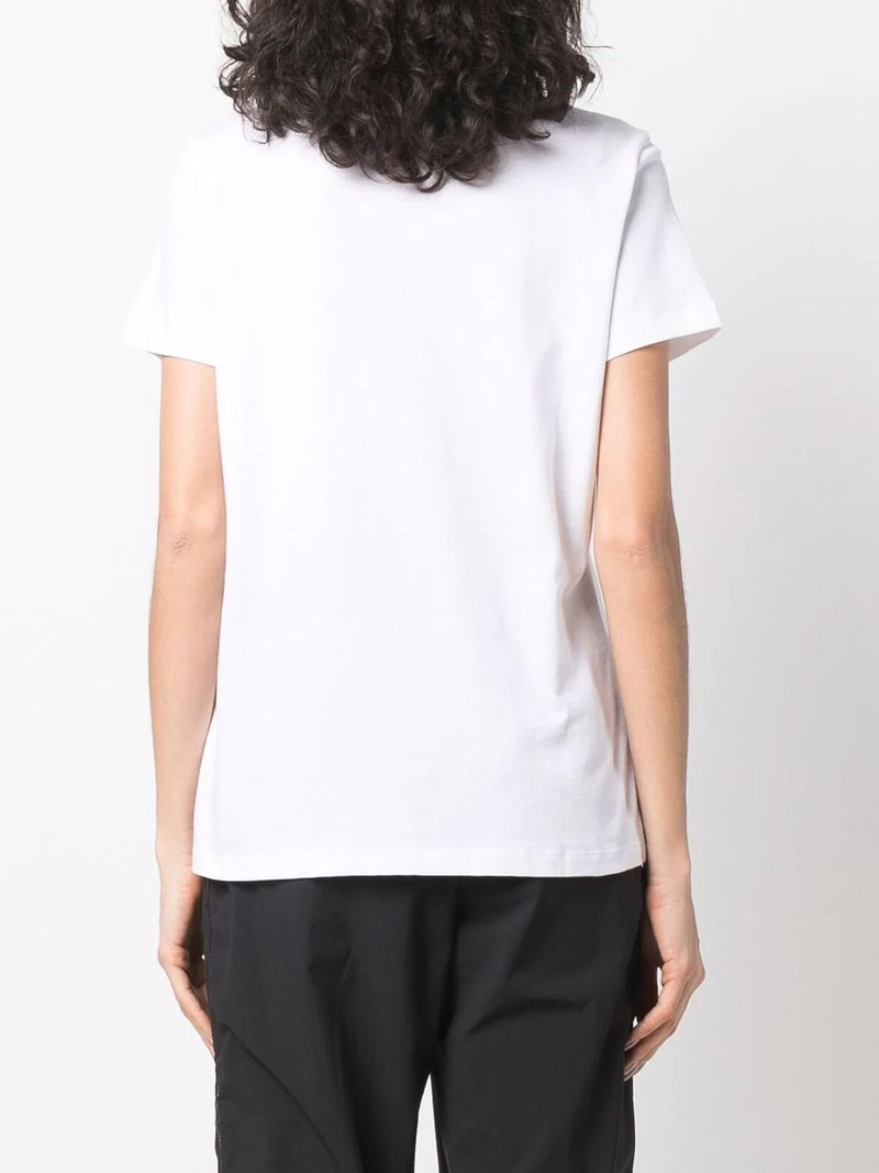 Swoosh-motif cotton T-Shirt 4