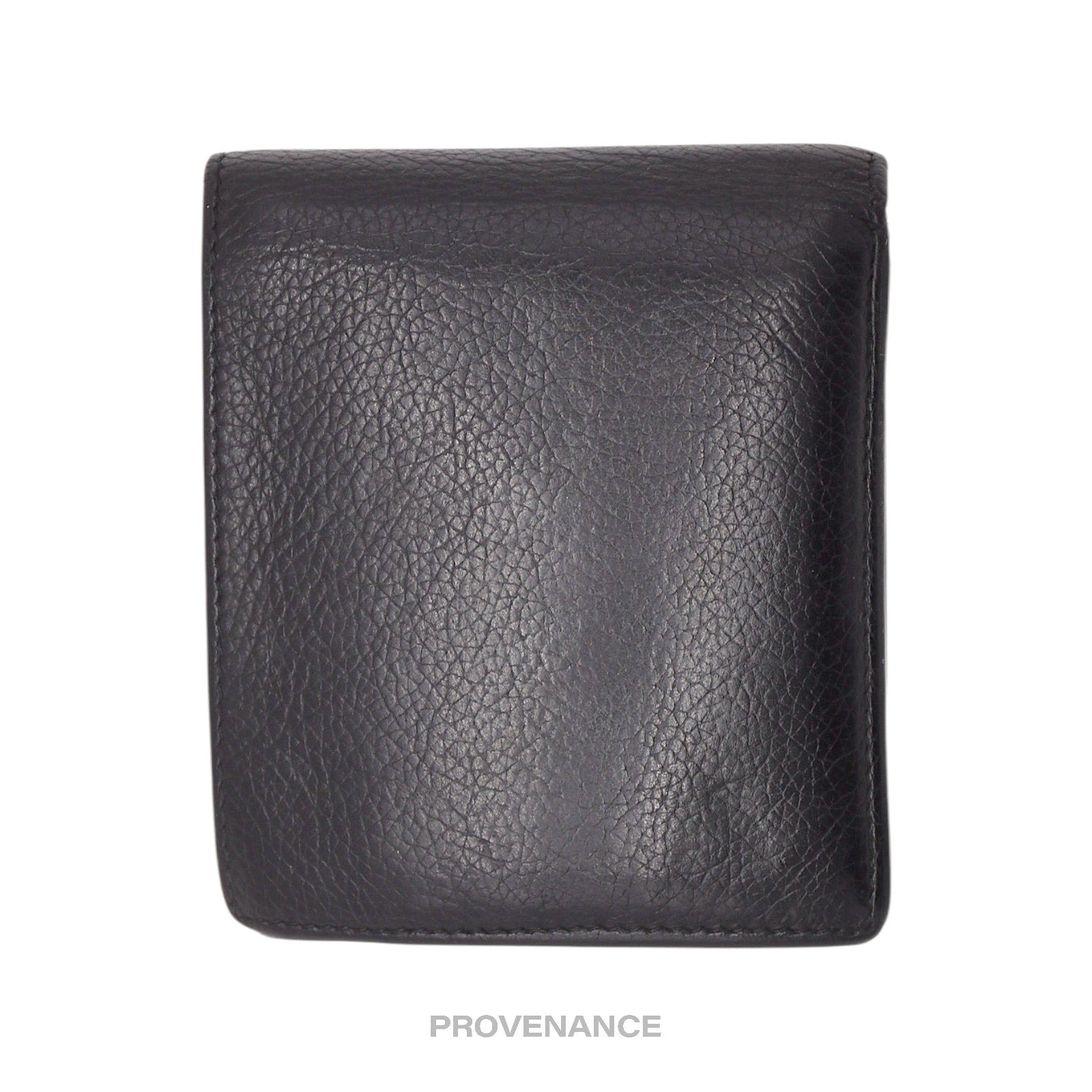 Balenciaga Logo Bifold Wallet - Black Leather - 8