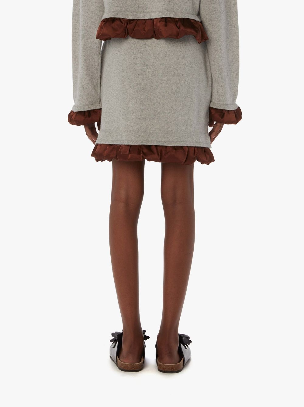 MINI SKIRT WITH SATIN DETAILS - 3