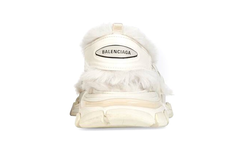 (WMNS) Balenciaga Track Sandals 'Fake Fur White' 668560W3CQ39700 - 5
