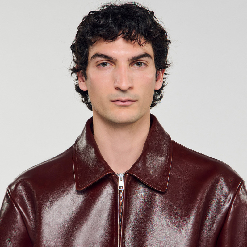 ZIP-UP LEATHER JACKET 4