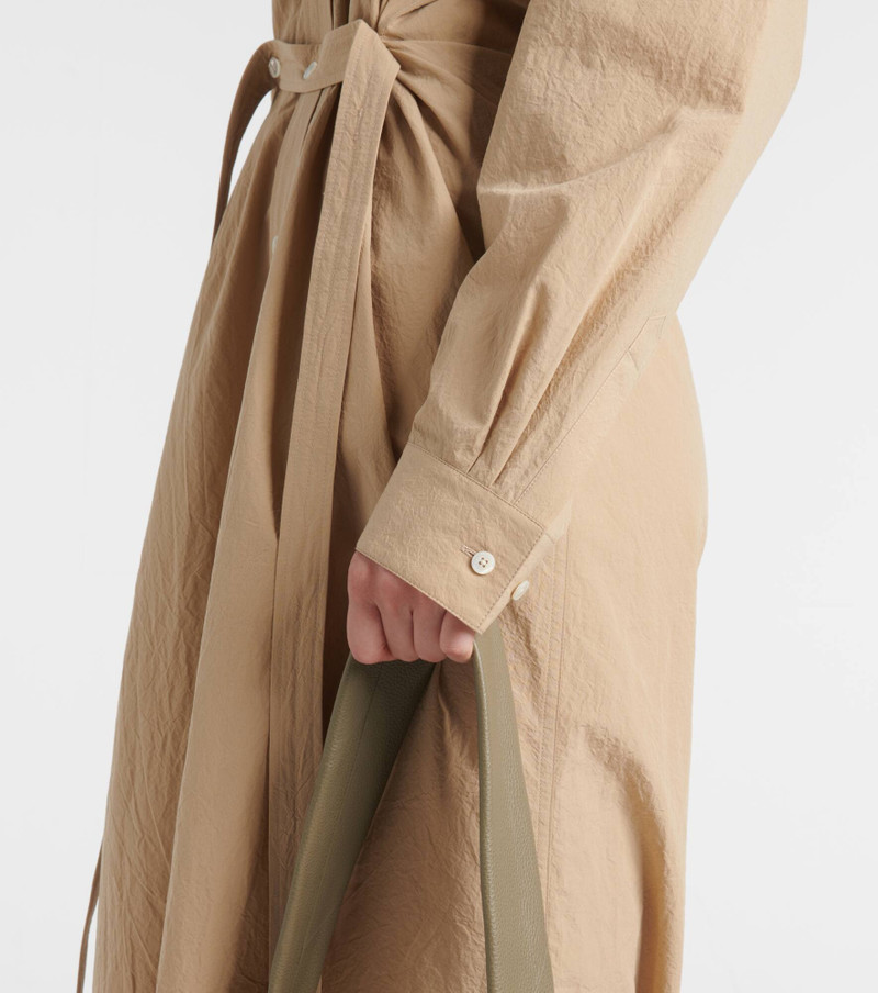 Belted cotton shirt dress 6