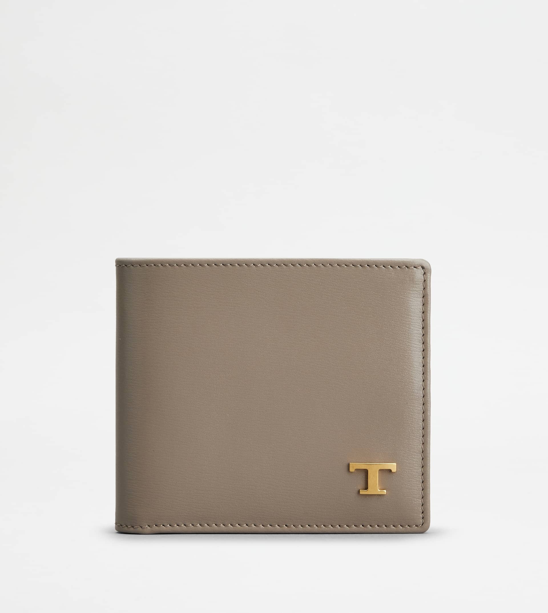 TOD'S WALLET IN LEATHER - GREY - 1