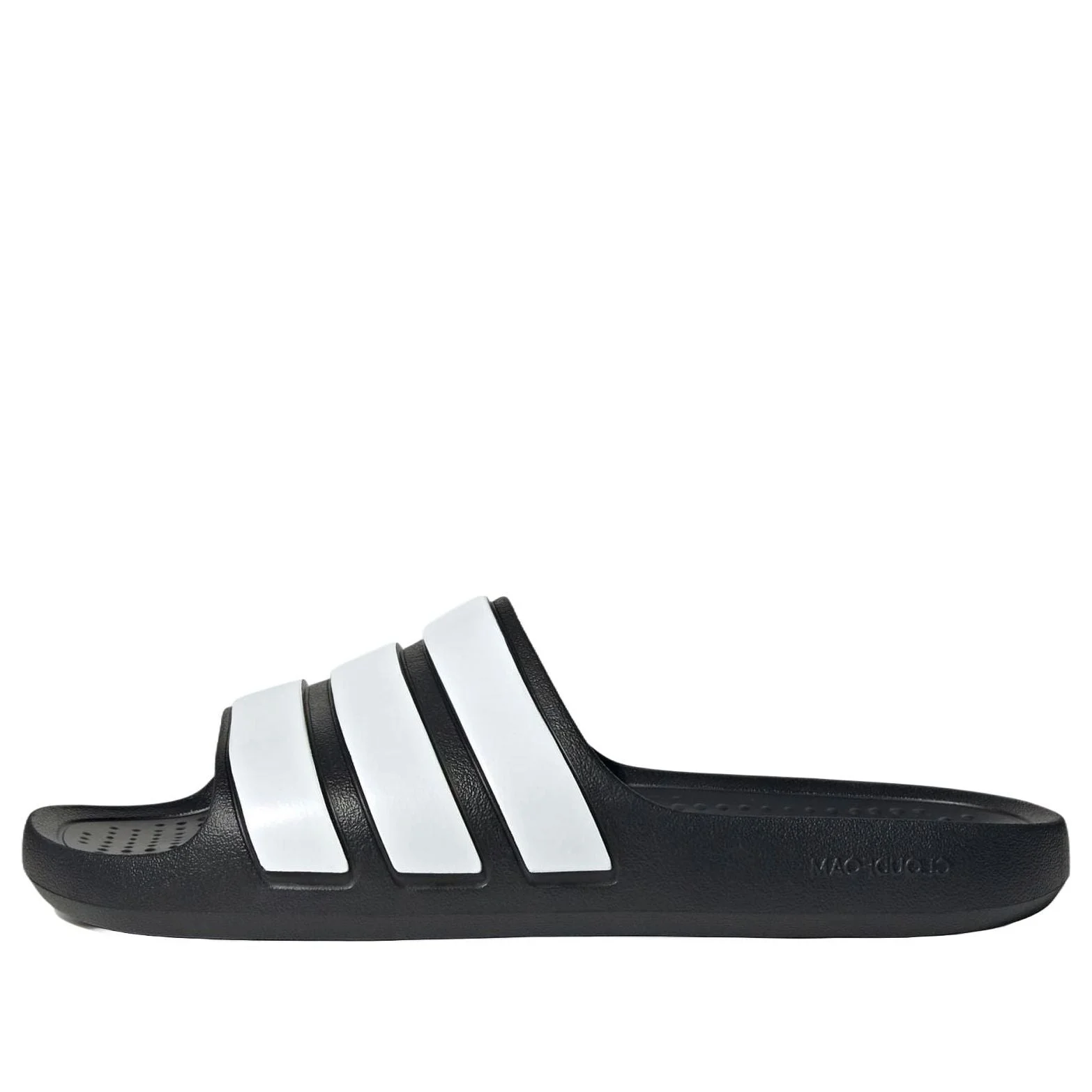 adidas Adilette Flow Slides 'Black White' IF4134 - 1