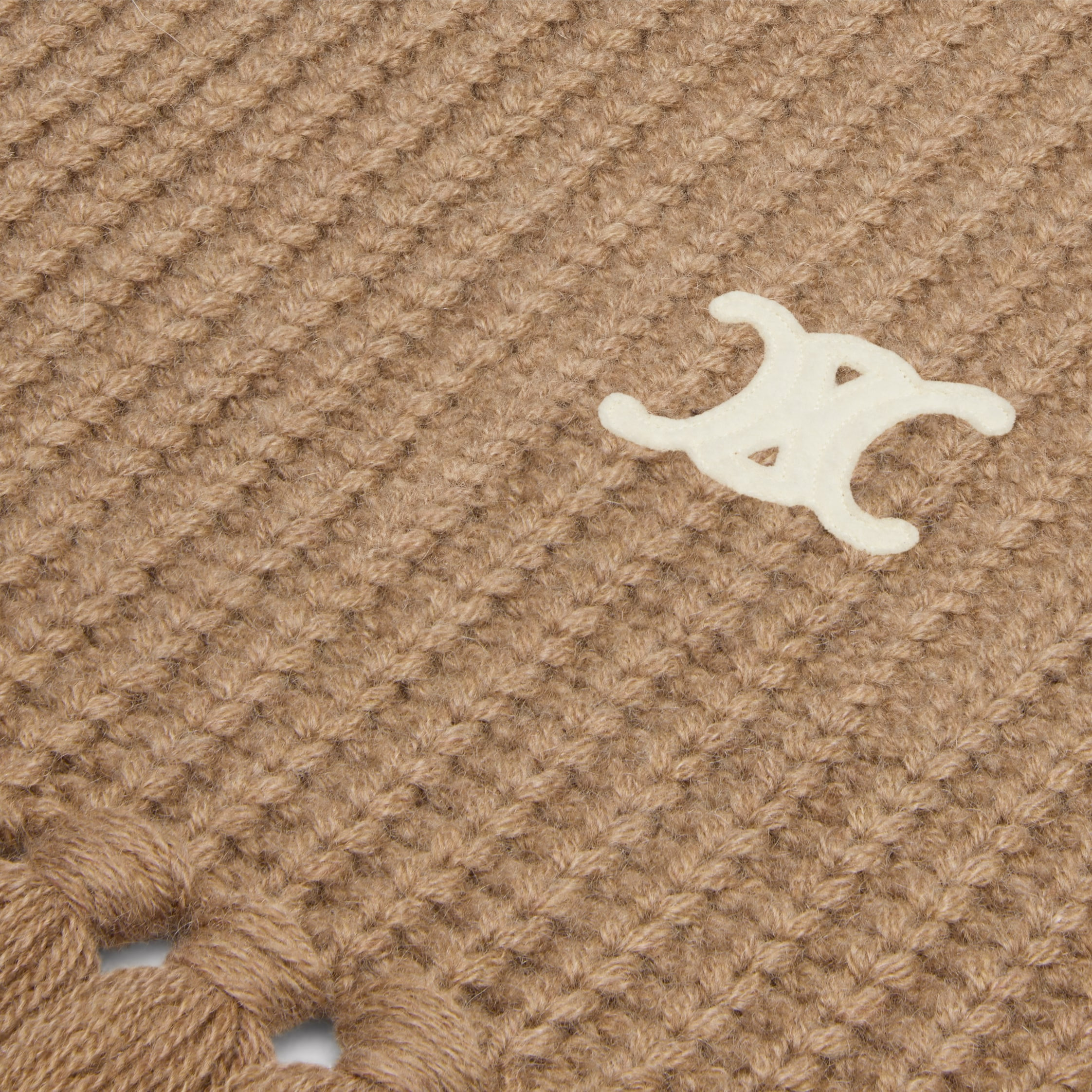 triomphe scarf in seamless cashmere - 3