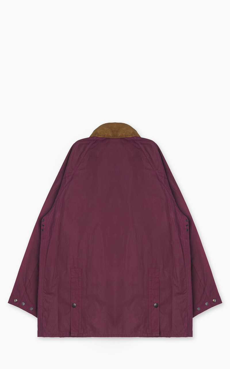 Barbour BARBOUR OVERSIZED BEDALE WAXED JACKET WINE outlook