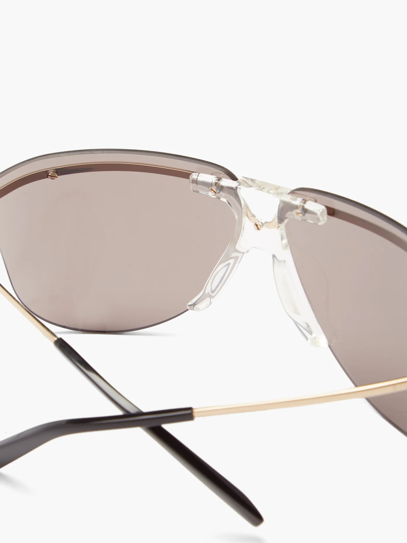 Aviator metal sunglasses - 4