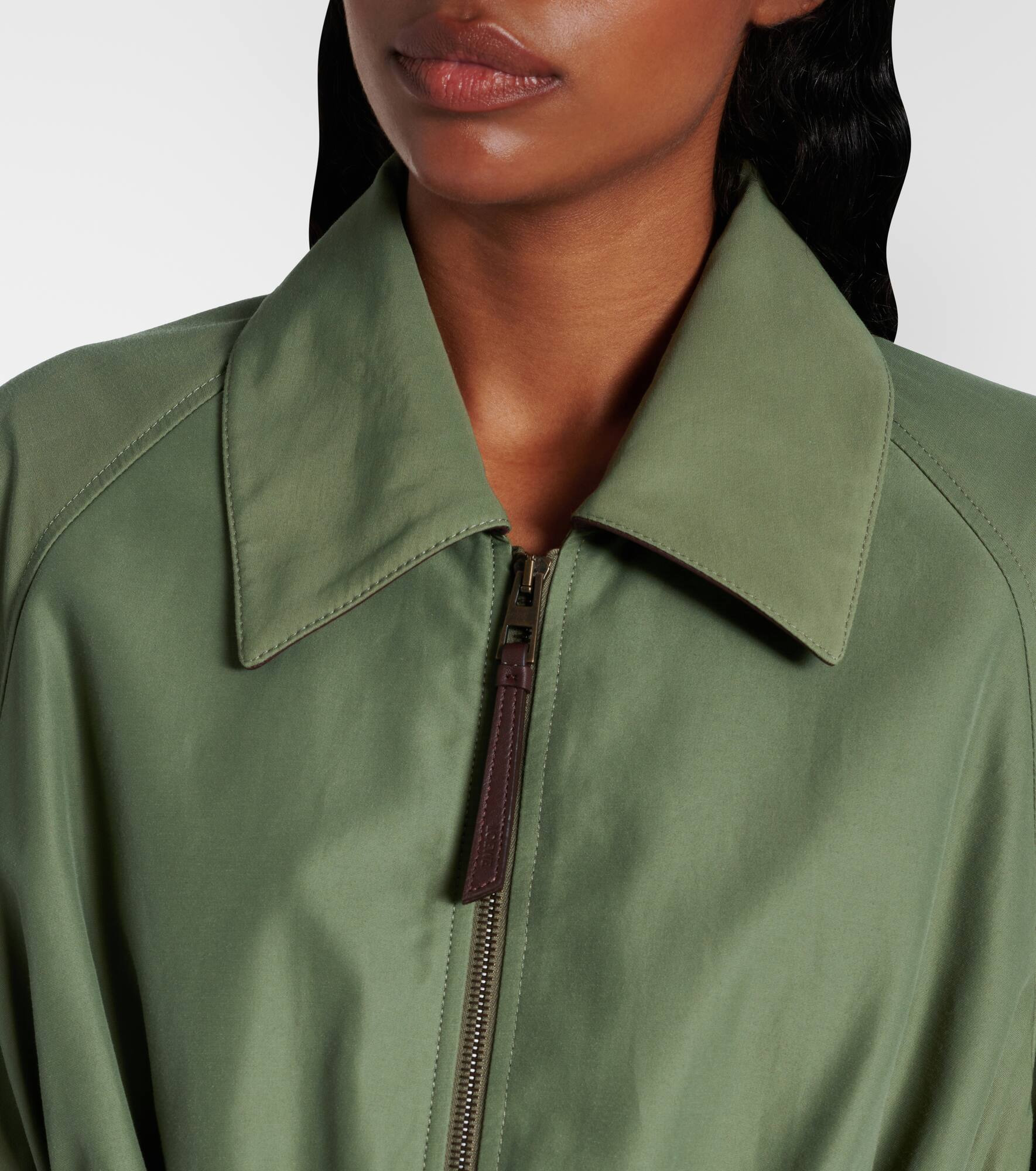 Ruched cotton-blend jacket - 4