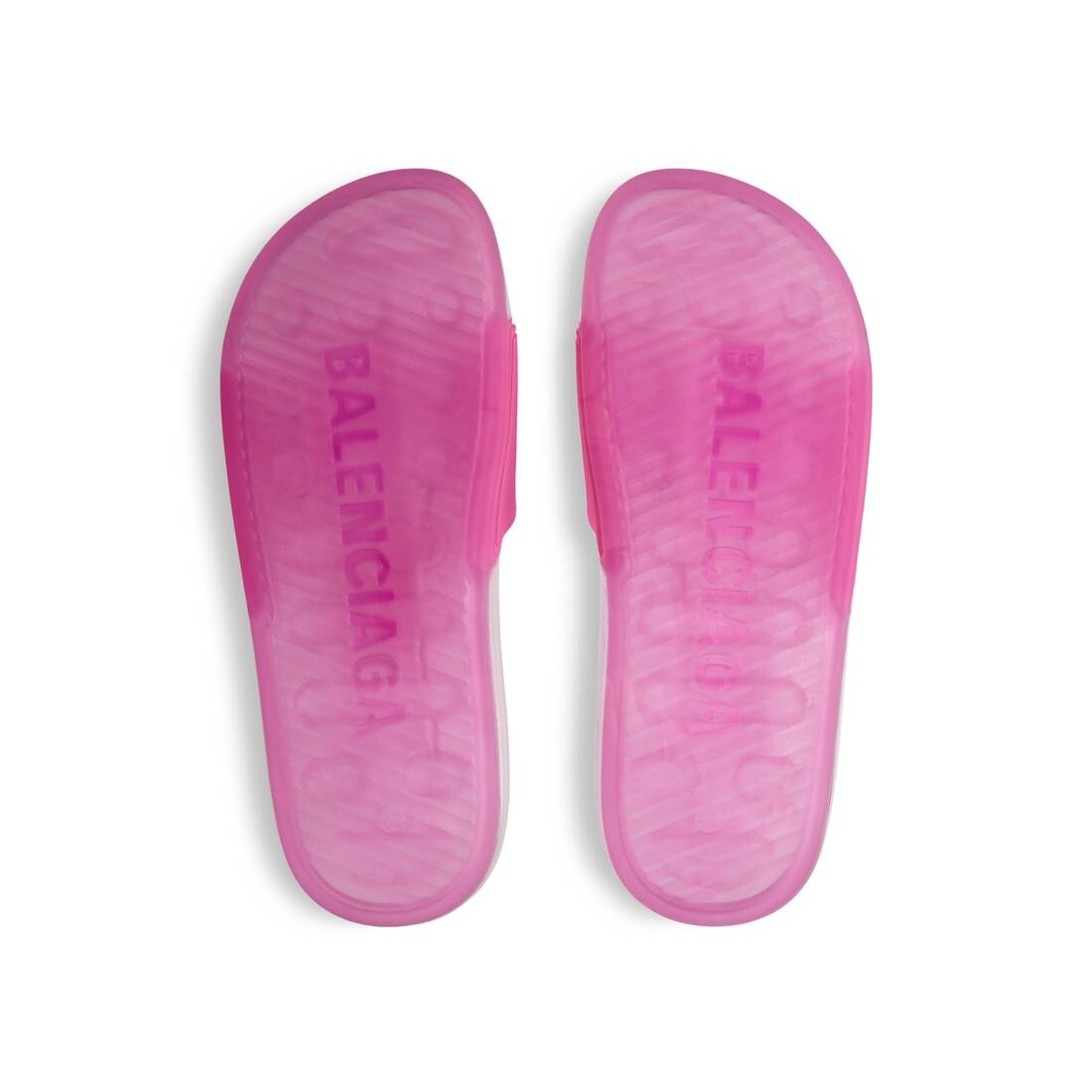 Women's Pool Transparent Slide Sandal  in Pink - 7