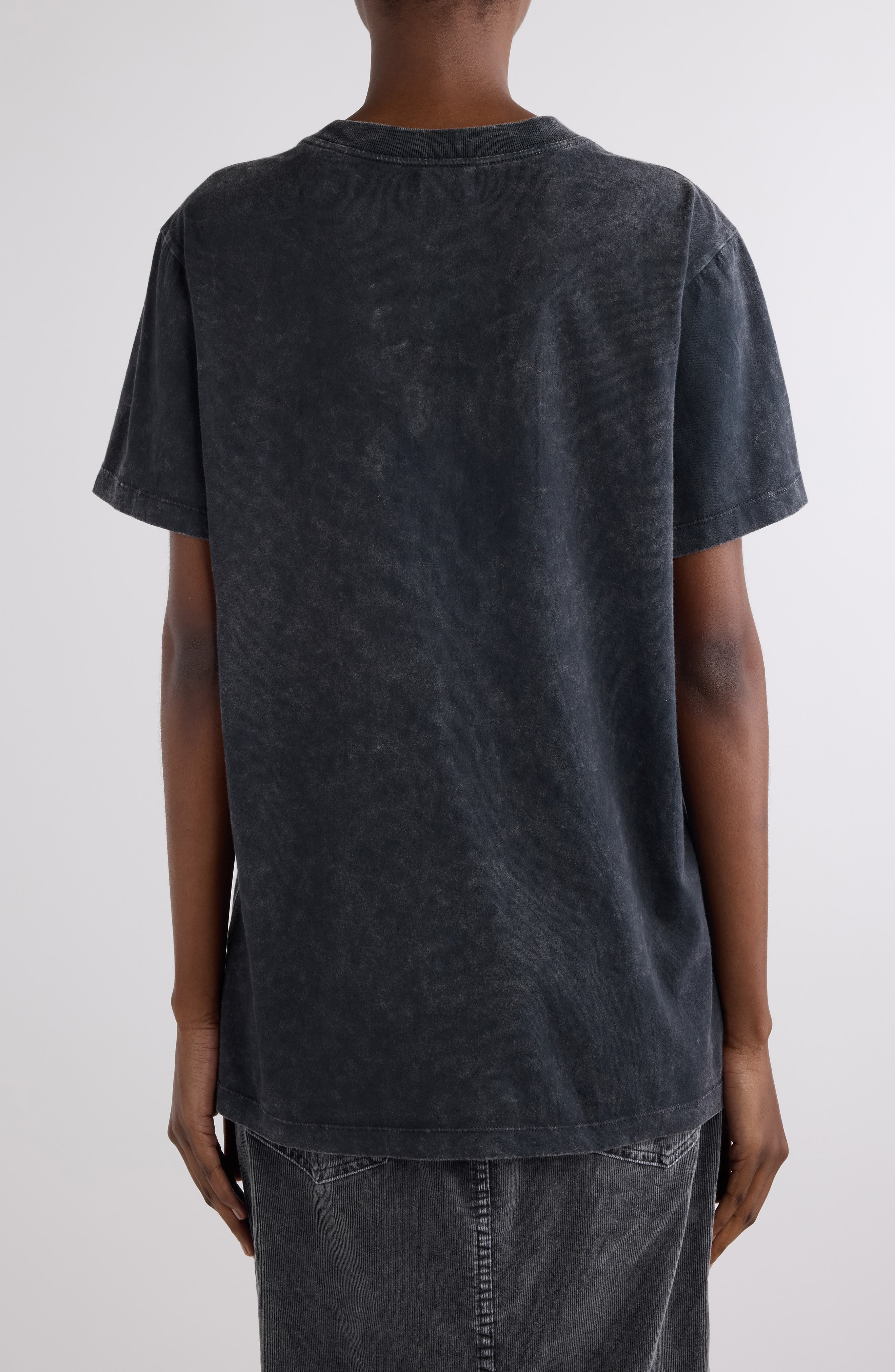 Isabel Marant Étoile Zoeline Cotton Graphic T-Shirt in Faded Black at Nordstrom - 3