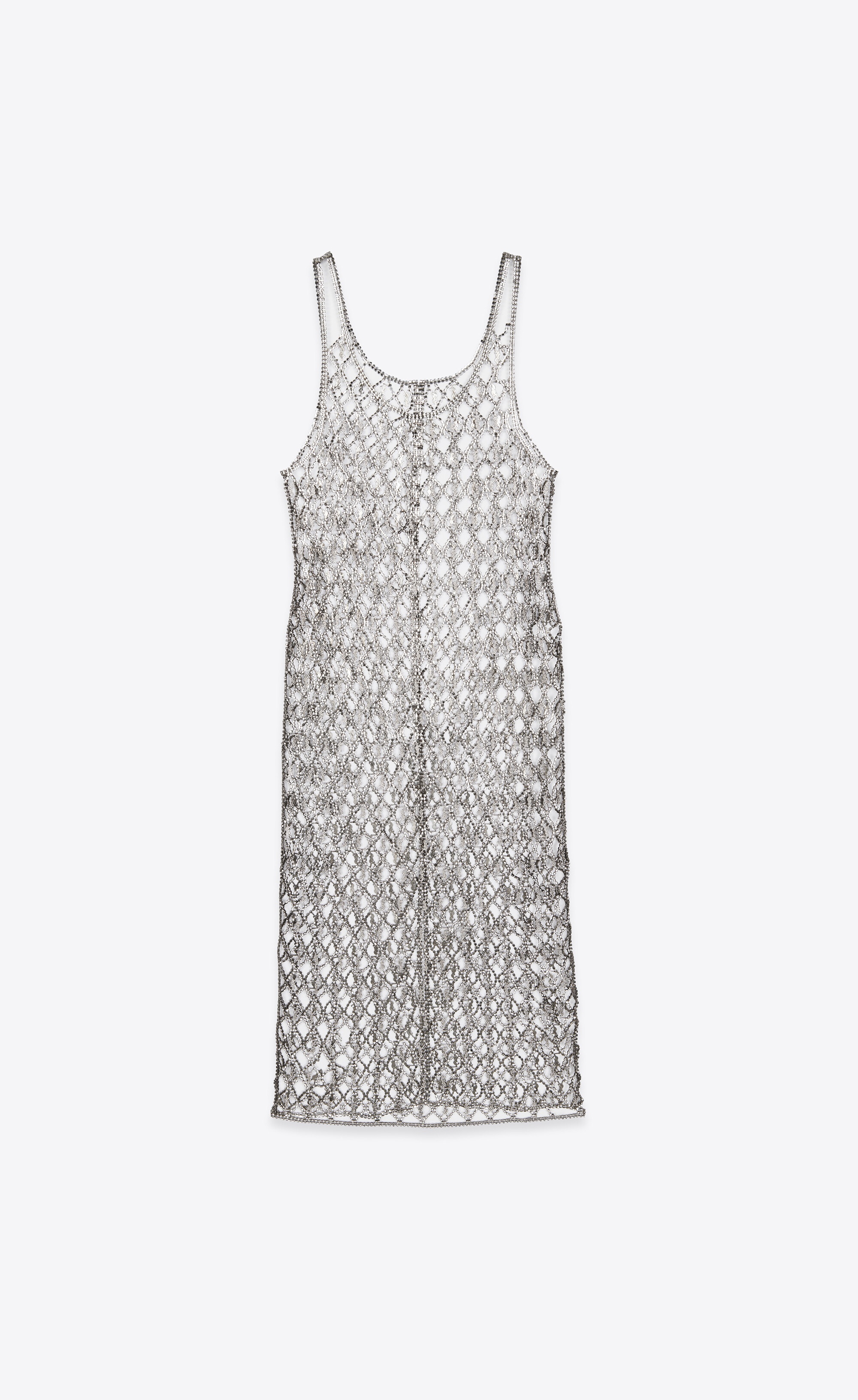 monogram dress in crystal and metal - 1