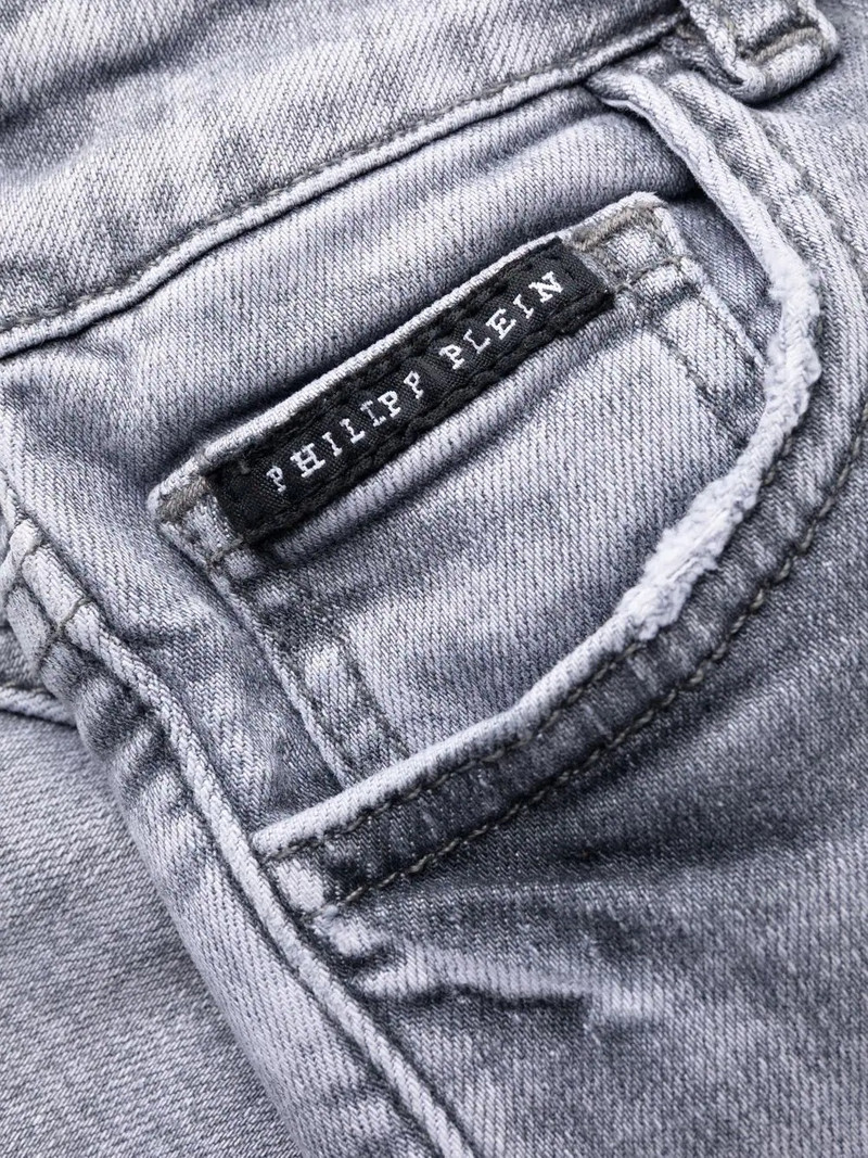 skinny cropped faded jeans 8
