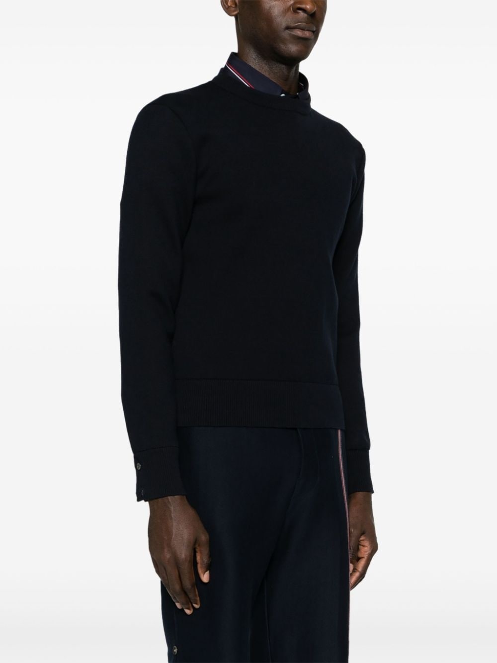 crew-neck cotton jumper - 3