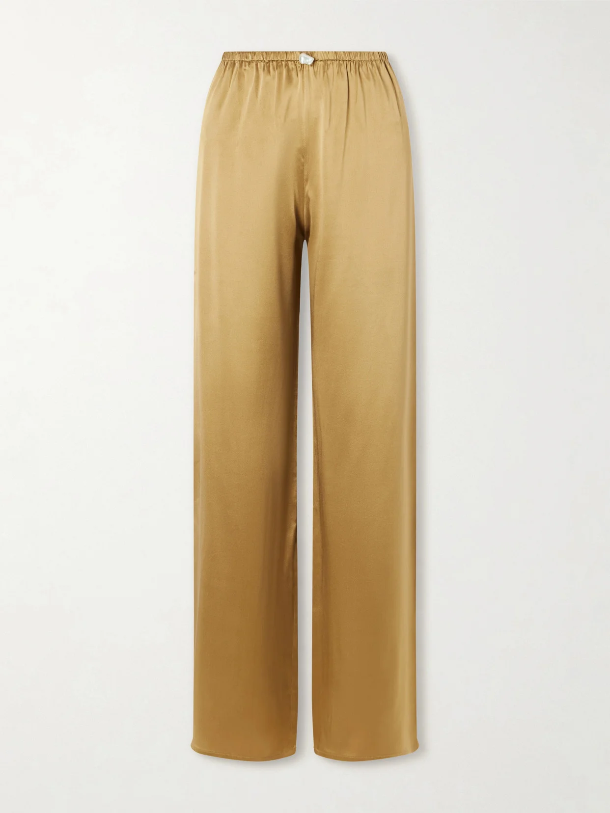 Playa Silk-satin Straight-leg Pants - 1