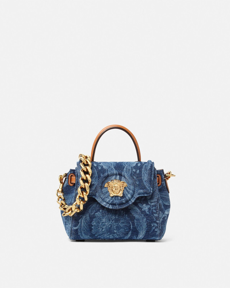Barocco Denim La Medusa Small Handbag 1
