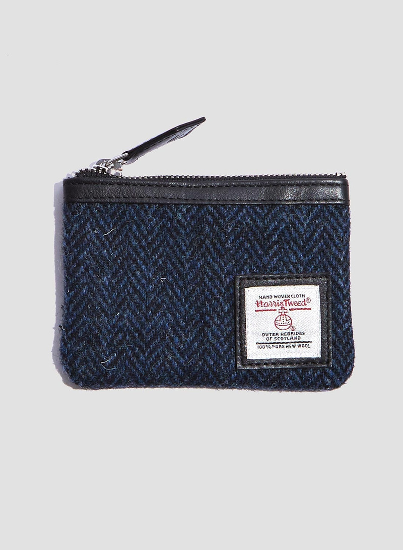 Harris Tweed Leather Coin Purse 1