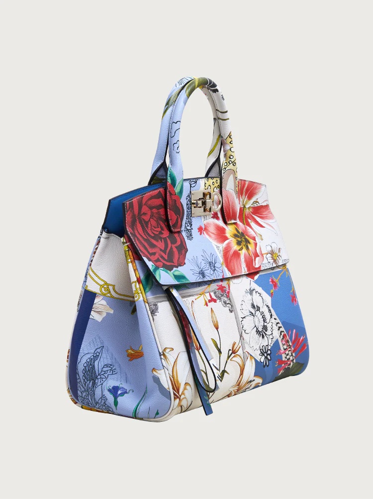 FERRAGAMO STUDIO BAG FOULARD PRINT (M) - 2