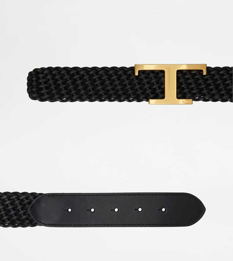 Tod's TIMELESS BELT IN LEATHER - BLACK outlook