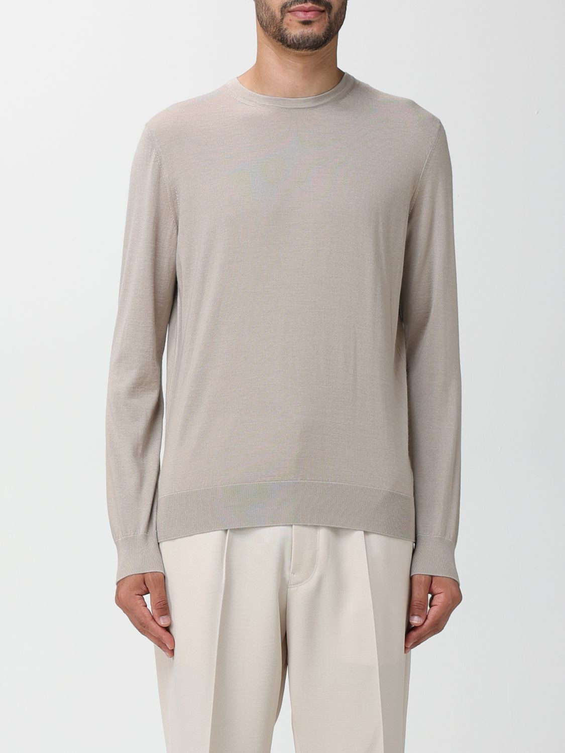 Zegna Sweater Men Yellow Cream - 1