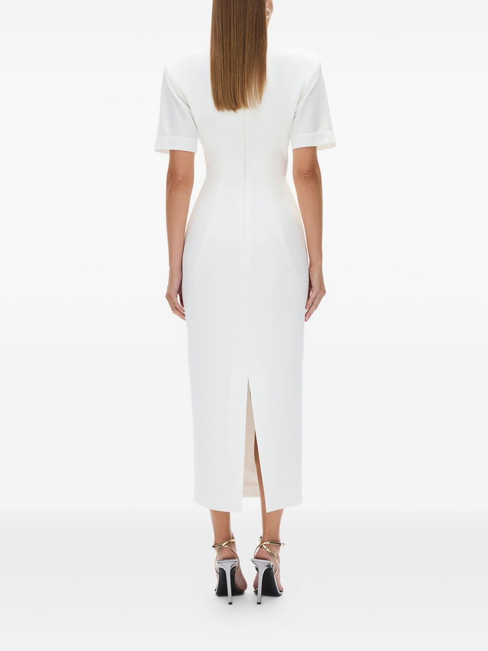 Dover short-sleeves midi dress - 4