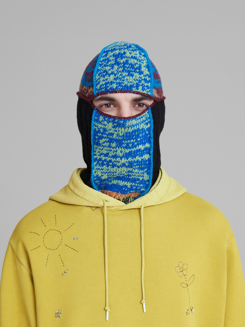 Marni BLUE-TONE WOOL BALACLAVA outlook