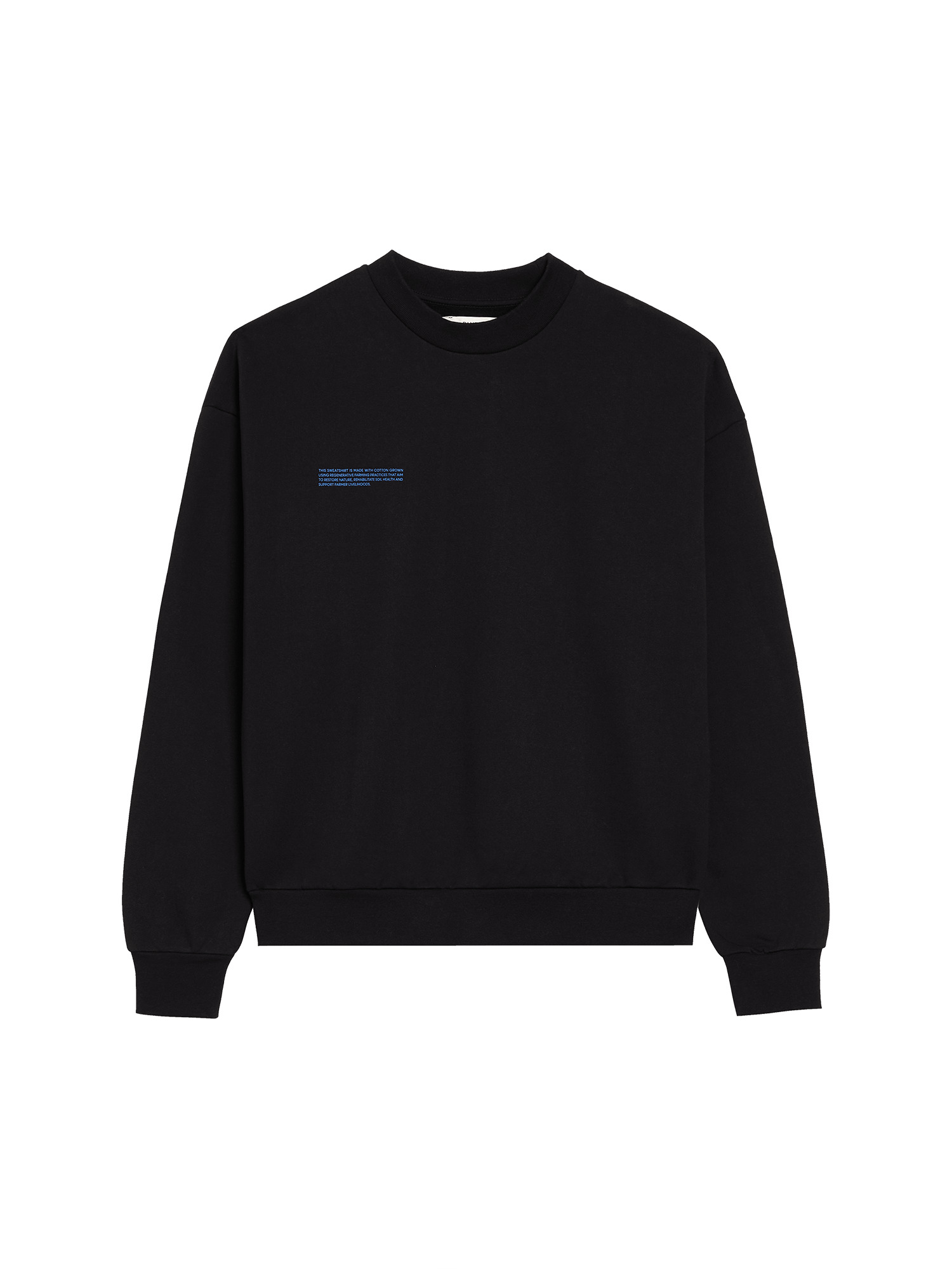 Mens In Conversion Cotton Sweatshirt - Black - 1