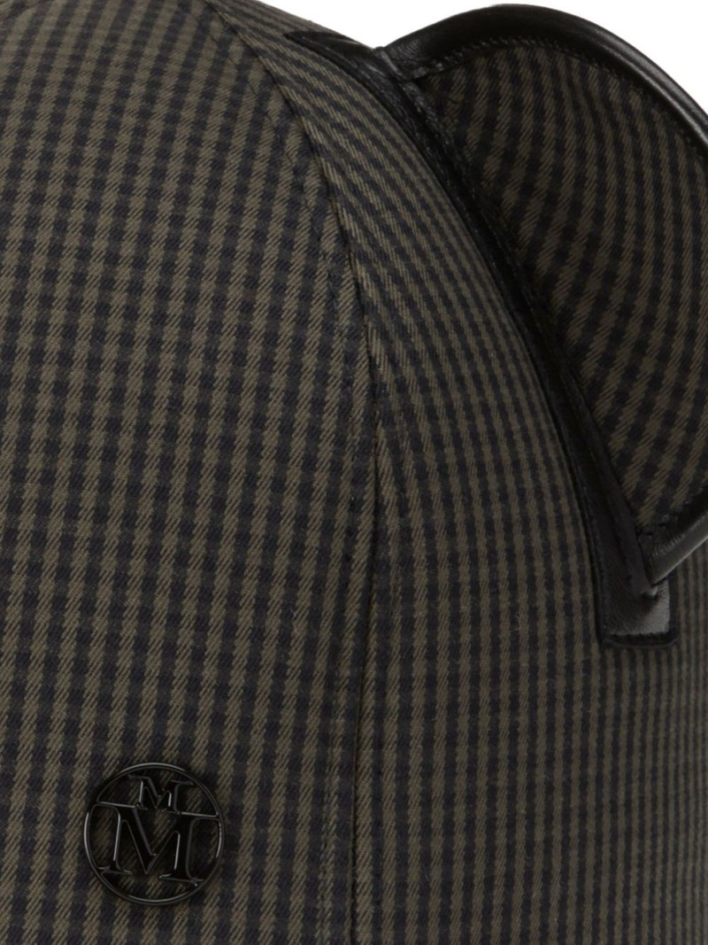 MAISON MICHEL plaid cap outlook