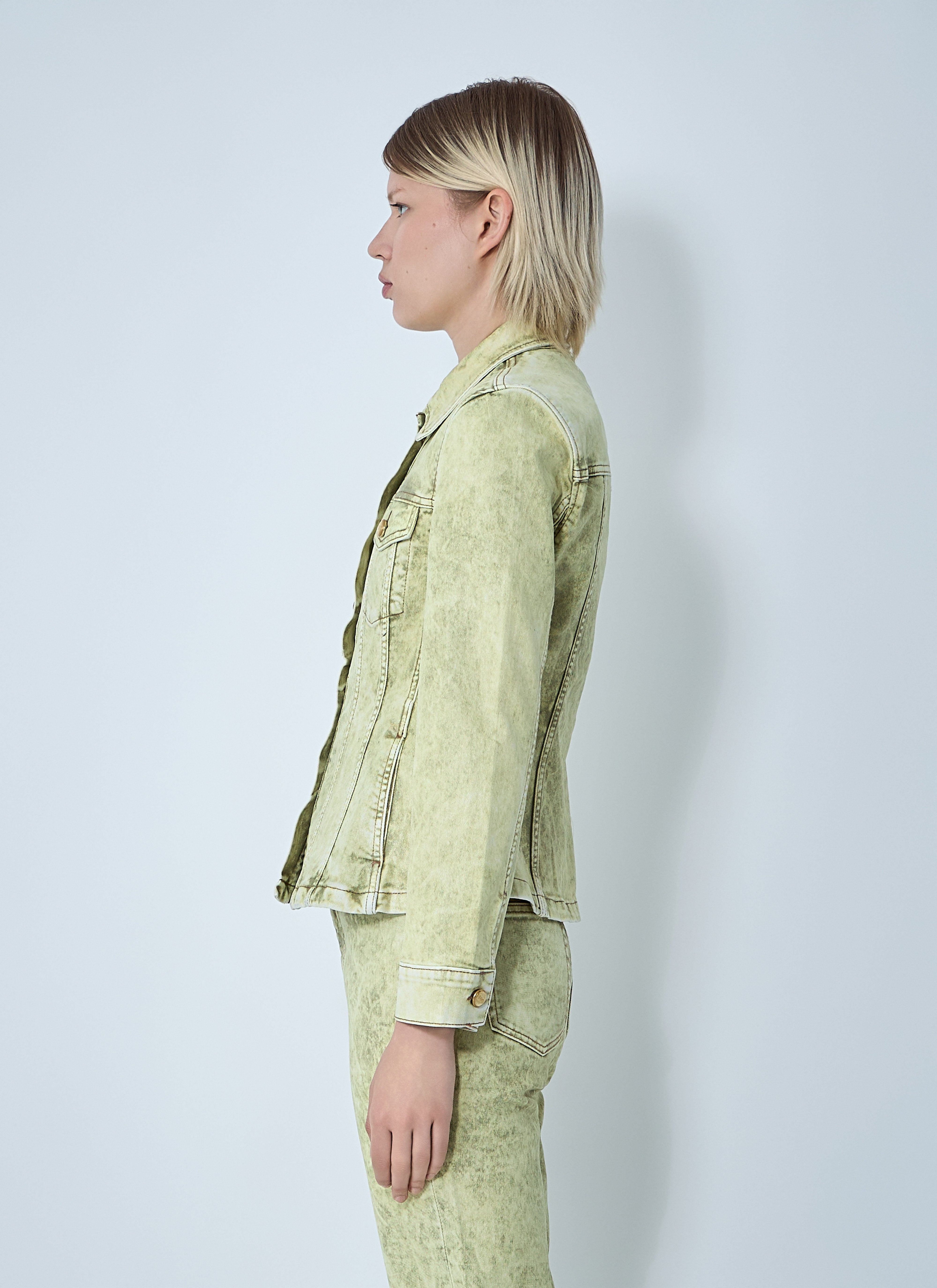 Ganni Women Foil Denim Jacket - 4