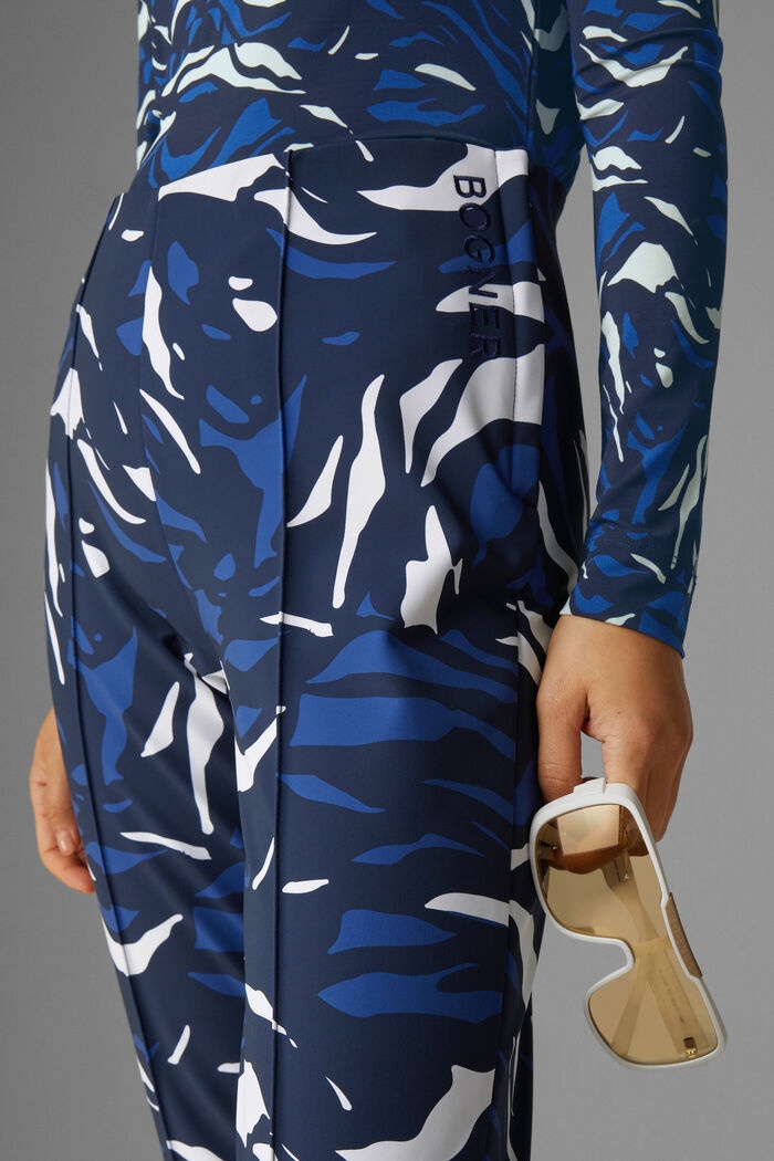 Elaine Stirrup pants in Navy blue/White - 5