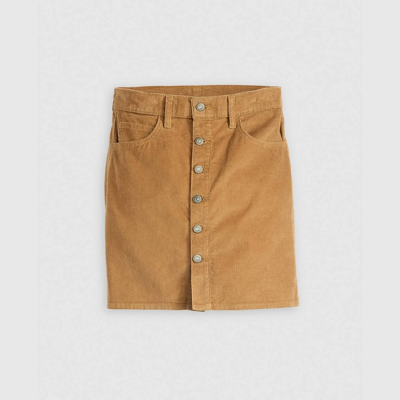 RETRO BUTTON FRONT SKIRT - 1