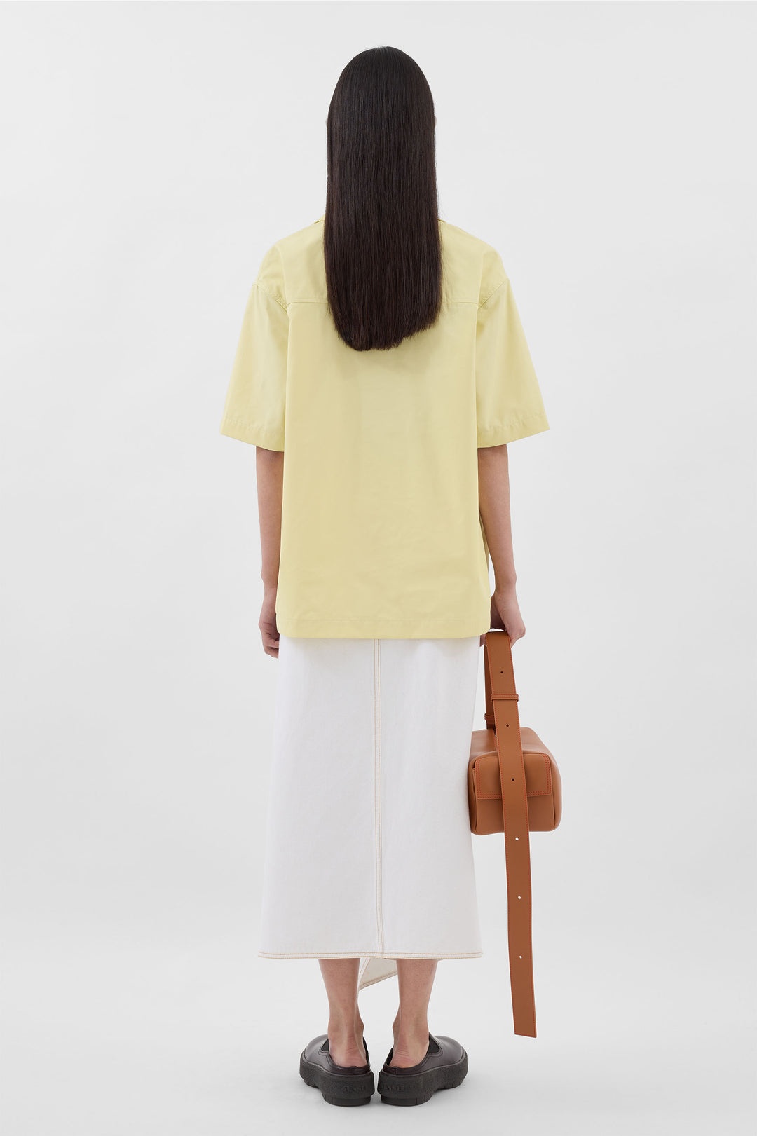 SHORTSLEEVE SHIRT / light yellow - 4