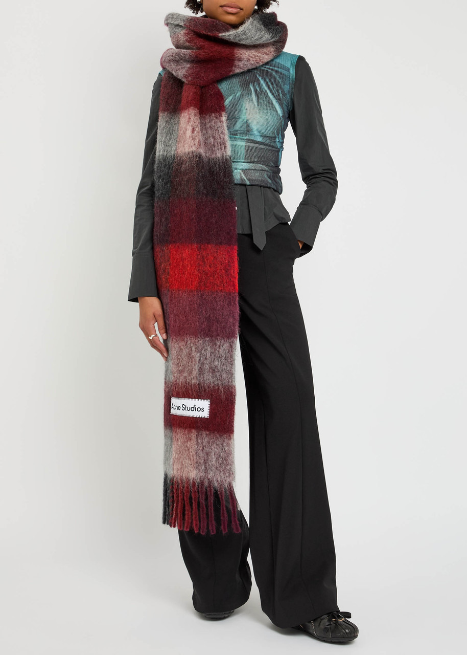 Acne Studios Vally Checked Wool-blend Scarf - 2