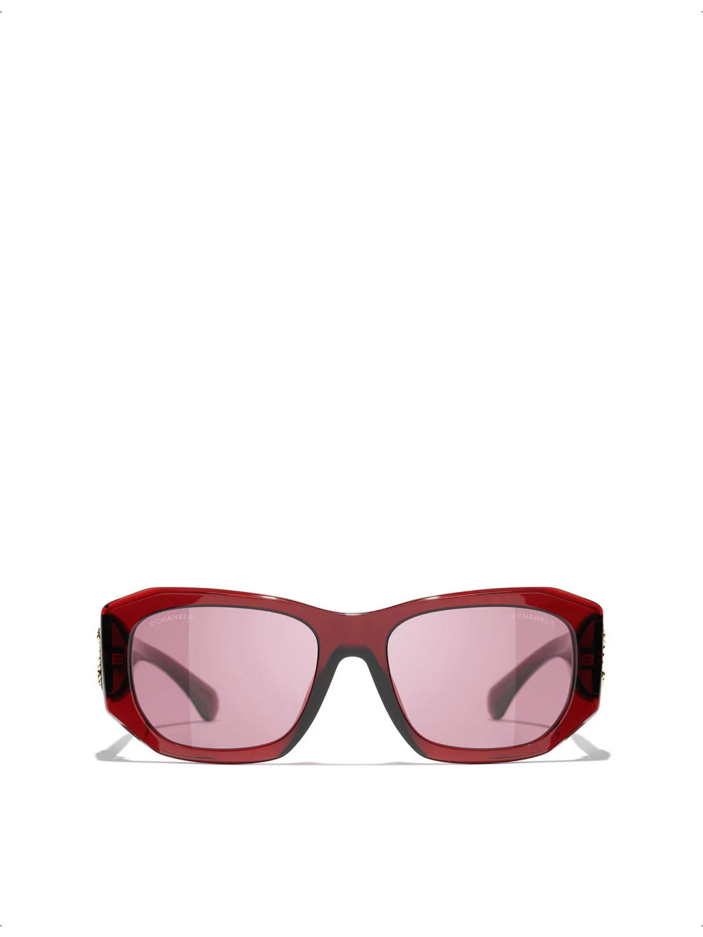 CH5554 Rectangular-Frame Acetate Sunglasses - 1