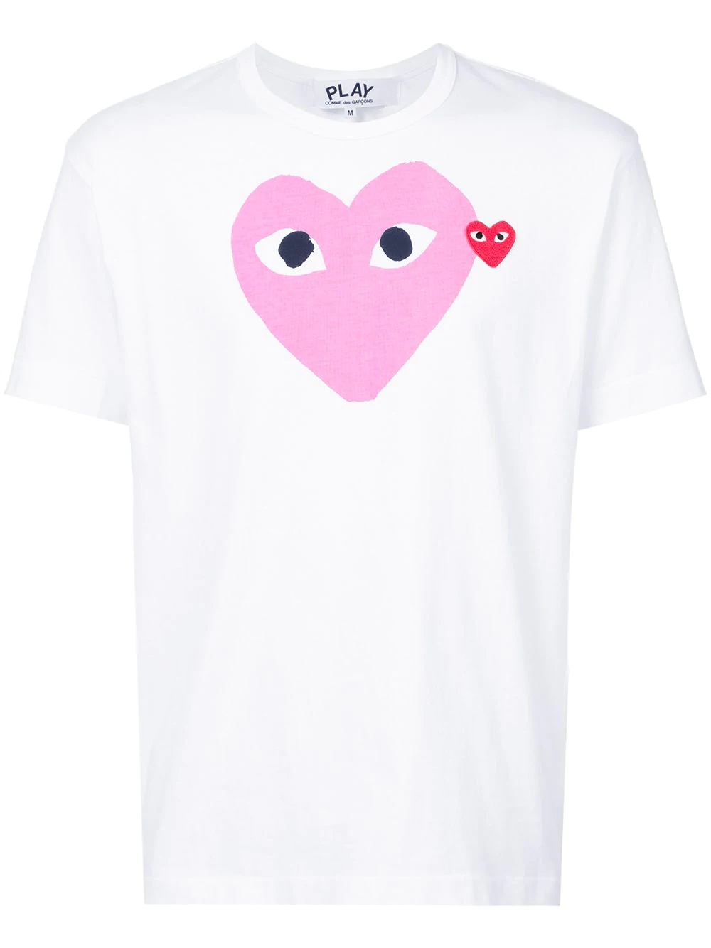 heart print T-shirt - 1